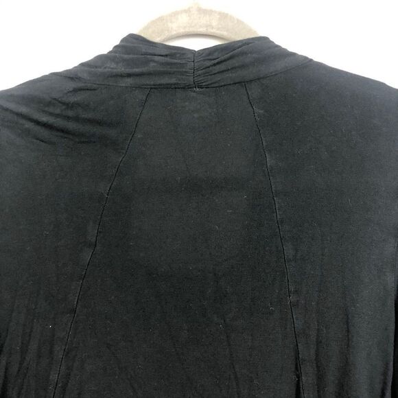 CABI | Long Sleeve Fickle Tee Wrap Front Black S - Picture 6 of 10